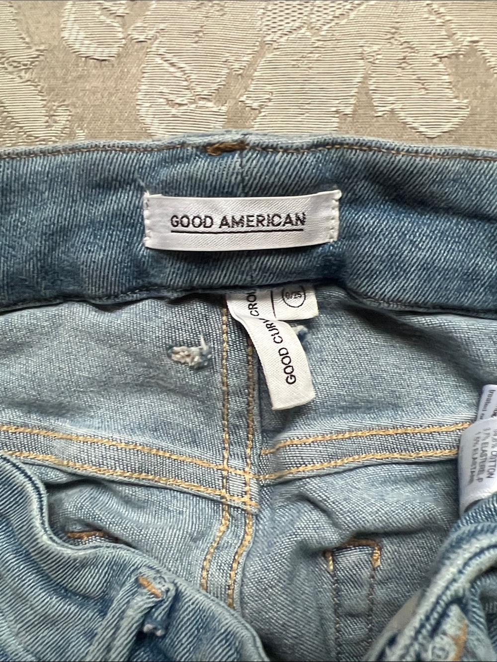 Good American Light Wash High-Rise Denim Jeans